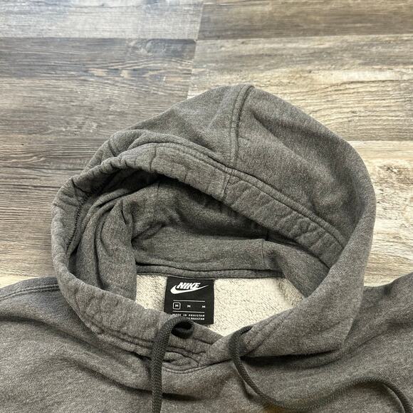 Nike Gray Mens M Just Do It Tri Color Spellout Sporty Athletic Pullover Hoodie - Picture 9 of 12